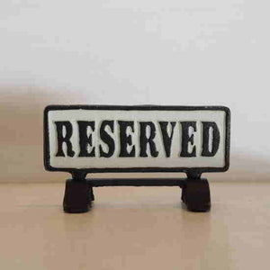 アイアンリバーシブルサインスタンド　RESERVED