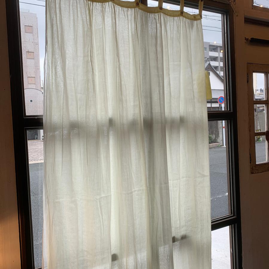 Double gauze curtain, white, 100 x 200 cm