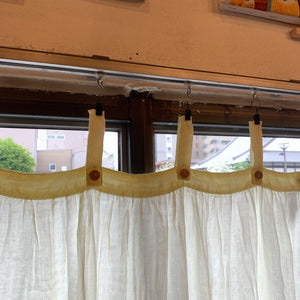 Double gauze curtain, white, 100 x 200 cm
