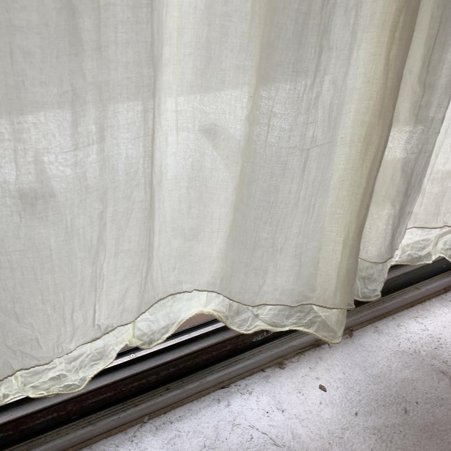 Double gauze curtain, white, 100 x 200 cm