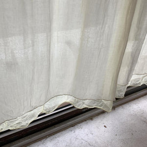 Double gauze curtain, white, 100 x 200 cm