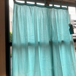 Double gauze curtain, turquoise, 100 x 200 cm