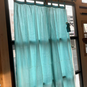 Double gauze curtain, turquoise, 100 x 200 cm