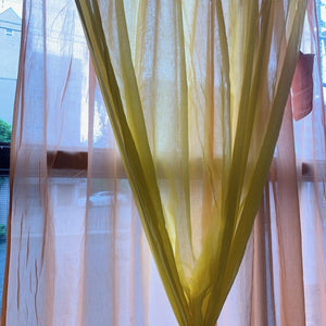 Double gauze curtain, orange, 100 x 200 cm