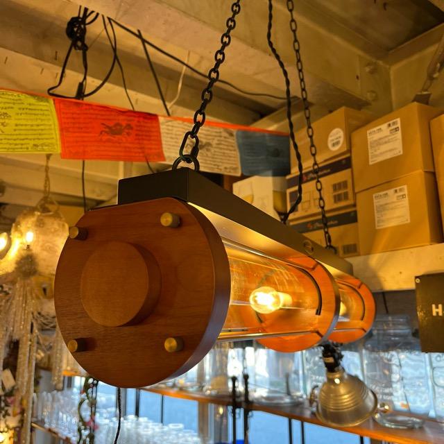 Walnut Cylinder Lamp