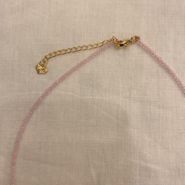 TOPANGA Accessory Mini Stone Choker Pink Crystal