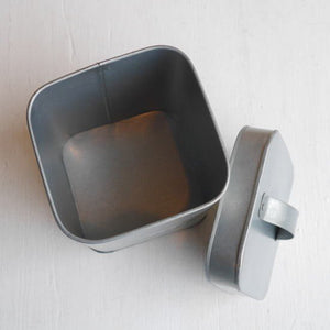Partical storage box with tinplate number, size S
