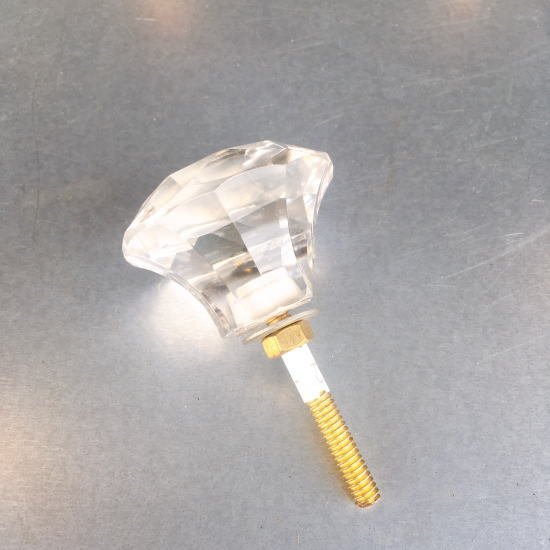 Jewelry knob clear/L size
