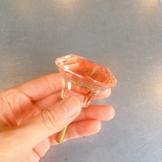 Jewelry knob pink/L size