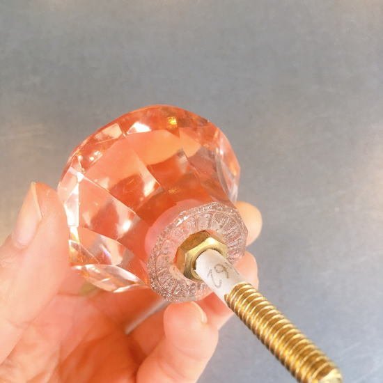 Jewelry knob pink/L size