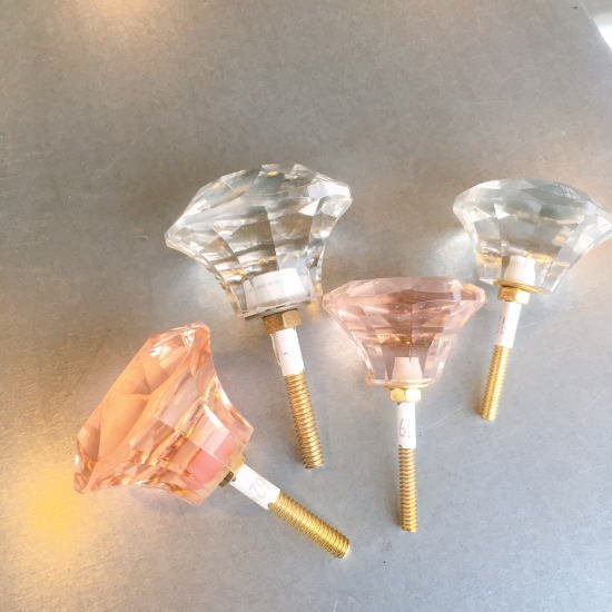 Jewelry knob pink/L size