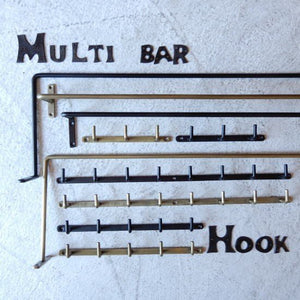 アイアンハンギング3連フック　アンティークゴールド