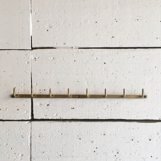 Iron Hanging 8 Hooks Antique Gold