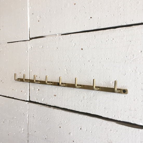 Iron Hanging 8 Hooks Antique Gold