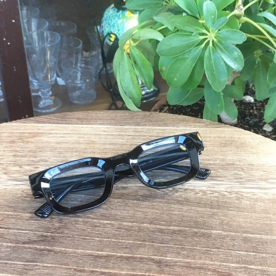 Retro Frame Smart Sunglasses Black x Blue