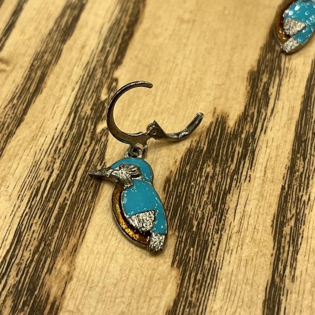 TOPANGA Accessories　青い鳥ピアス