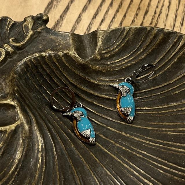 TOPANGA Accessories　青い鳥ピアス