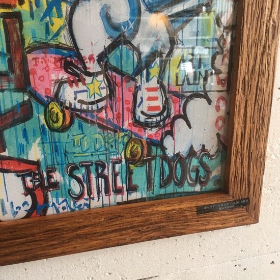 ポップアートポスターフレーム　STREET DOG/プレーンフレーム