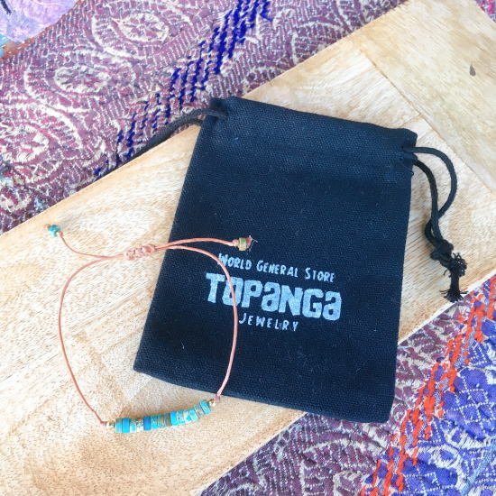 TOPANGA ACCESSORY　ターコイズコードブレスレット