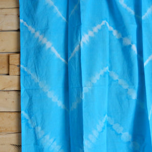 TOPANGA　Shibori　Curtain　シボリカーテン　W110xH90cm　青