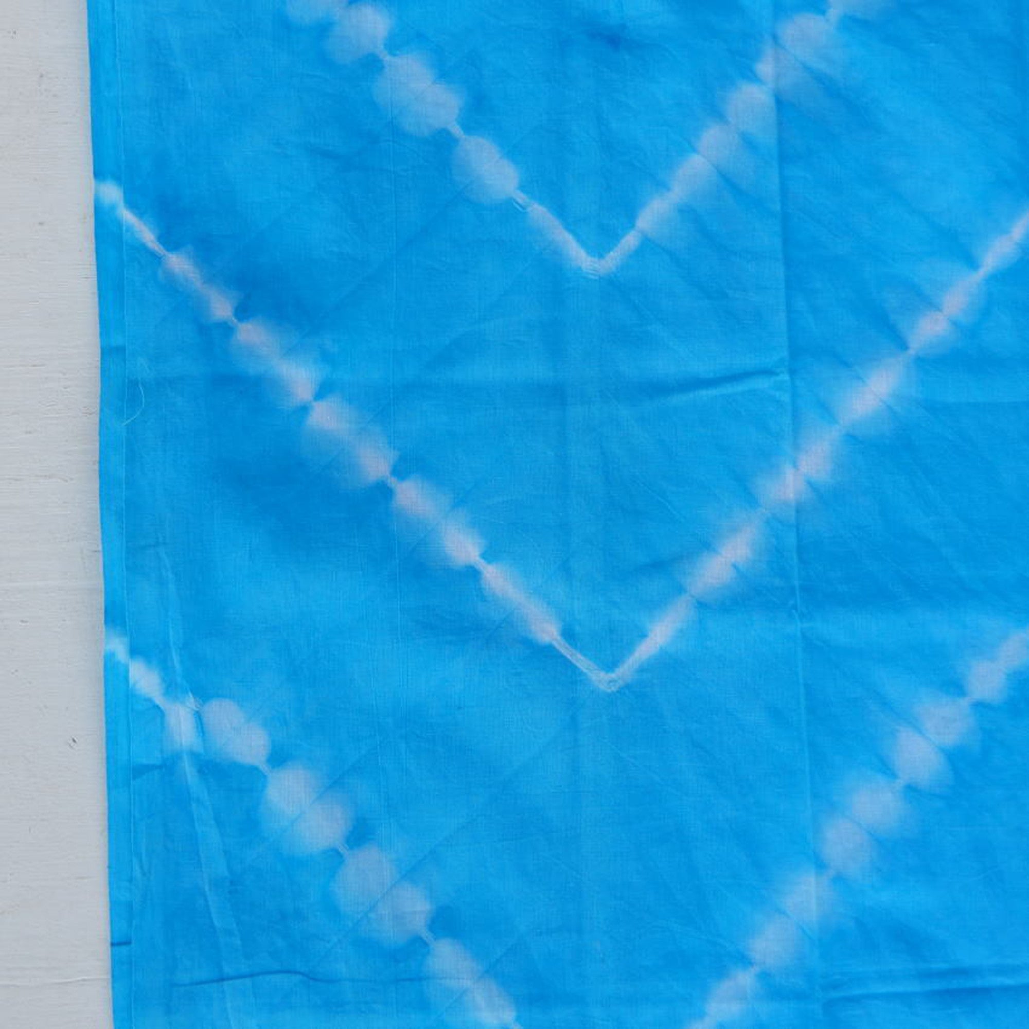 TOPANGA　Shibori　Curtain　シボリカーテン　W110xH200cm　青