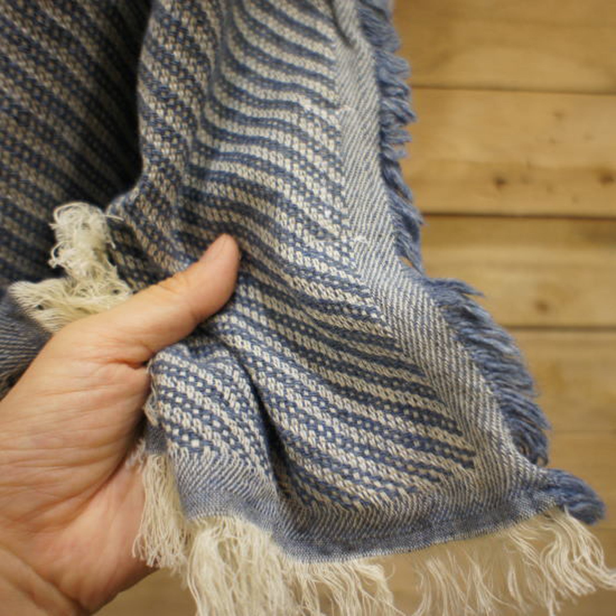 Slant Stripe Stole Blue – BON ETO vikings