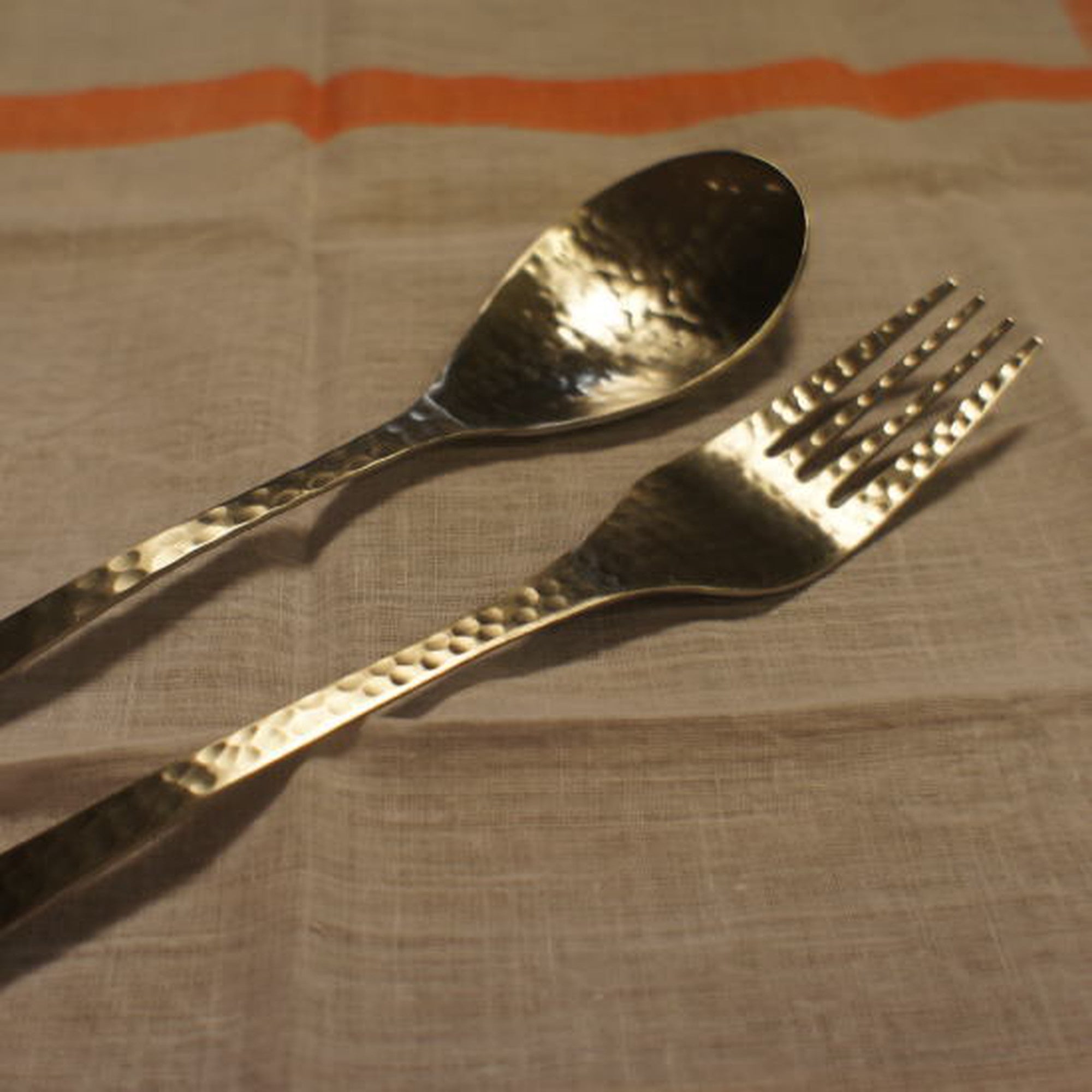 ステンレス槌目ディナーカトラリー　スプーン/フォーク